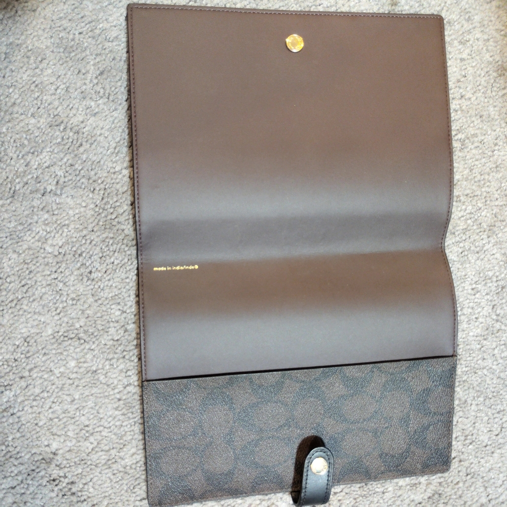 Coach Brown Monogrammed Notebook Cover - image 3